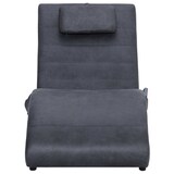 thumbnail of vidaXL Massage Chaiselongue mit Kissen Grau Wildleder-Optik