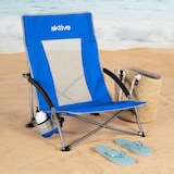 thumbnail of Aktive Pack 4 sillas plegables playa 50x51x67 cm azul con bolsillo