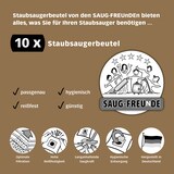 thumbnail of SAUG-FREUnDE I 10 Staubsaugerbeutel ähnlich zu MIELE S 8-Baureihe S8…, S 8370, S 8390 (SF-MI1)