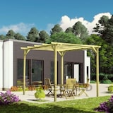 thumbnail of Pérgola madera MARBELLA • 600x300 cm • tratada • madera maciza