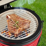 thumbnail of Relaxdays Kamado Grill, Ø 32 cm, Keramikgrill mit Thermometer bis 450°C, BBQ, Grillen, Kochen & Backen, Smoker, rot