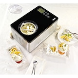 thumbnail of Unold Eismaschine Gusto 48845, Edelstahl, 42.5 x 28.5 x 26.2 cm, 2 L, 180 W, mit Deckelöffnung, silber / schwarz