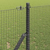thumbnail of vidaXL Zaunpfosten Grau 50 x 1,2 m (19 x 19 mm Netz) Stahl und PVC
