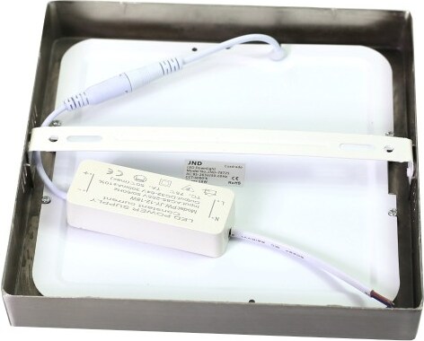 Jandei - Downlight Led 18W Cool Tone Light 6000K, quadrado Montagem em ...