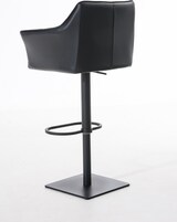 thumbnail of Barhocker SIHAR - Kunstleder Schwarz 64x45x88 cm Schwarz | Barstuhl Höhenverstellbar Mit Lehne Drehbar Tresenhocker Tresenstuhl Kneipenhocker