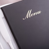 thumbnail of Securit® Menukaart A5 "Classic" - Zwart - Kunstleer - 4 zijden
