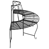 thumbnail of Helloshop26 - Panca da giardino arredo da esterno per patio cornice per alberi semicircolare diametro 159 cm acciaio nero 02_0011818