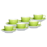 thumbnail of Ritzenhoff & Breker DOPPIO Kaffeetasse mit Untertasse 200 ml 6er Set grün