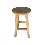 thumbnail of WellHome - Runder Massivholzhocker in Naturfarbe 29x29x50cm