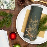 thumbnail of Home Fashion, Classic Deer green, Lunch-Servietten aufgefaltetes Maß 33 cm x 33 cm, im Viertelfalz, 20 Stück pro Pack