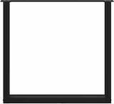 thumbnail of vidaXL Esstischbeine U-Form 2 Stk. Schwarz 90x(72-73) cm Stahl