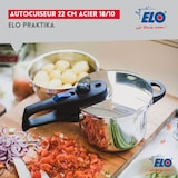 thumbnail of Autocuiseur vapeur en acier inoxydable 18/10 22 cm 4 litres Elo Praktika