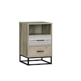 thumbnail of Möbilia Roupa de dormir | 2 gavetas, 1 compartimento aberto | MDF com réplica de filme liso | cinza-natural L39,5xP38xA62cm