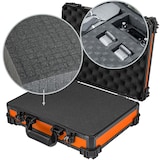thumbnail of HMF 15502-18 Transportkoffer mit Rasterschaumstoff, Universalkoffer, 39 x 29 x 12 cm, Orange