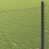 thumbnail of vidaXL Hexagonzaun Grau 0,6 x 25 m PVC