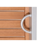 thumbnail of METRO PROFESSIONAL Tavolo da bistrot Lynx, alluminio/legno di eucalipto, 90 x 90 cm, quadrato, argento