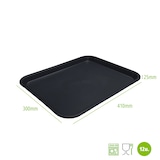 thumbnail of Plateau Fast Food 41 x 30 cm. Couleur noir. (Lot de 12 unités). DENOX.