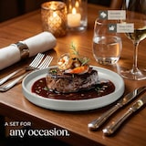 thumbnail of tectake Juego de vajilla de gres Una, ideal para 6 personas, 30 piezas, gris