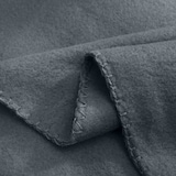 thumbnail of Polar Fleecedecke 130x160 OEKO-TEX ca. 400g Gewicht, mit Antipilling & Kettelrand - Farbe dunkelgrau grau