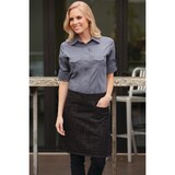 thumbnail of Chef Works® CORVALLIS Bistroschürze (kurz) Urban Artikel AHWXX012 in Schwarz-Burgund