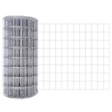 thumbnail of vidaXL Zaun mit Pfosten Silber 0,4 x 10 m Stahl und PVC