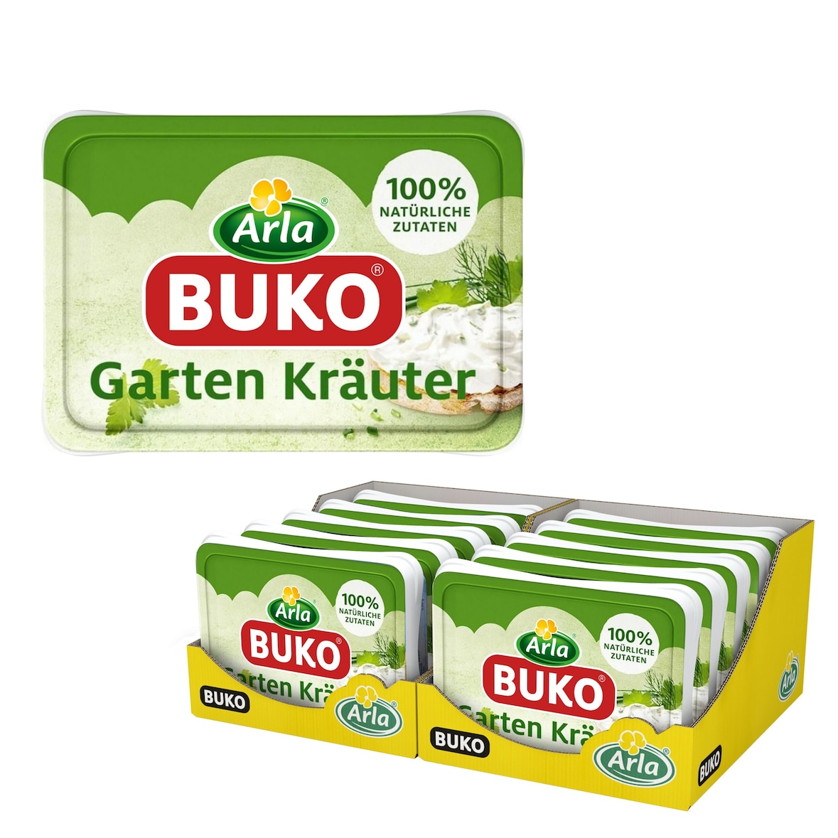 Arla Buko Frischkäse Gartenkräuter 10 x 200 g (2 kg)