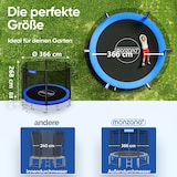 thumbnail of Monzana Trampolin Komplettset Ø 366 cm inkl. Sicherheitsnetz & Zubehör