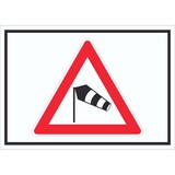 thumbnail of Schild Achtung Seitenwind Symbol A0 (841x1189mm)
