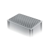 thumbnail of PROREGAL 2x Eurobehälter mit geschlossenem Griff | HxBxT 42x40x60cm | 70 Liter | Grau | Eurobox, Transportbox, Transportbehälter
