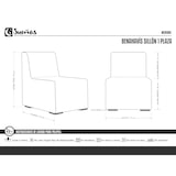 thumbnail of SOFÁ BENAHAVIS 1 PLAZA Sillón de 1 plaza tapizado en Polipiel Blanco