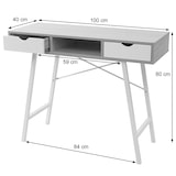 thumbnail of Consolle HWC-E92, tavolino, struttura 3D 100x40cm ~ nero