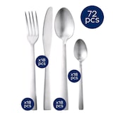 thumbnail of San Ignacio - Conjunto de talheres de 72 peças para 18 lugares em aço inoxidável fosco