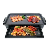 thumbnail of Sogo Gladde Kookplaat 2000W, Antiaanbaklaag Steenlook, Groot Oppervlak 46×26 cm, Snelle Opwarming en Gelijkmatige Warmte