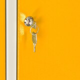 thumbnail of PROREGAL Garderobenschrank Ermine mit 3 Türen | HxBxT 178x89x50cm | Lichtgrau/Gelb