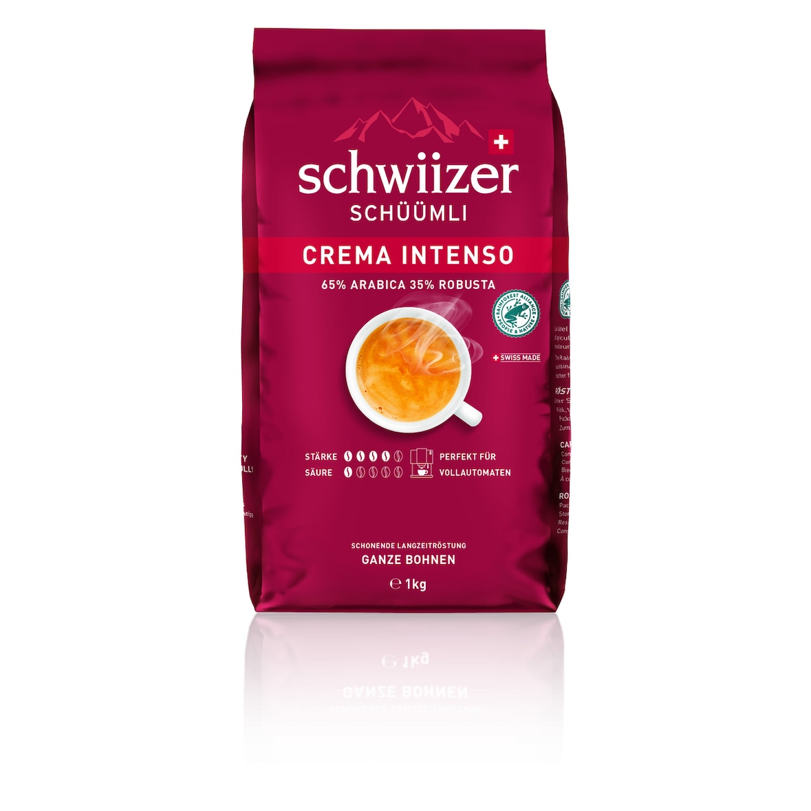 Schwiizer Schüümli Crema Intenso Kaffeebohnen (1 kg)