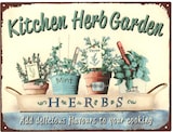 thumbnail of Deko Blechschild Küche Kitchen Herb Garten Metallschild Retro Vintage-Design zur Dekoration Wanddekoration