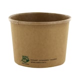 thumbnail of 125x PAPSTAR Bio-Suppenbecher Pappe rund 350 ml braun biologisch abbaubar