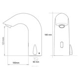 thumbnail of Rubinetto miscelatore elettronico automatico ad infrarossi
