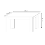 thumbnail of Pack Mesa de Comedor o Cocina Blanco + 6 Sillas en Polipiel/metal Blanco
