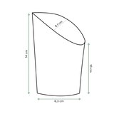 thumbnail of MONOUSO - Papieren Kraft voor Frietjes en Wraps Beker Ø8,1x14cm (1.320 Stuks)