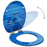 thumbnail of Helloshop26 - WC-Sitz mit Soft-Close-Deckel MDF blau Wassertropfen 02_0002934