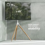 thumbnail of ONKRON TV Ständer Staffelei für 32 - 65 Zoll TV bis zu 35 kg,max 400x400 VESA Standfuß höhenverstellbar & schwenkbar TS1220-W