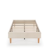 thumbnail of Base tapizada Niebla 90x190 cm tela borreguito Beige