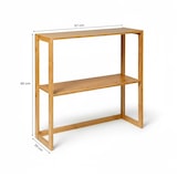 thumbnail of Estante modular em bambu com 2 níveis Canoply 60x57x20cm Natural 7house