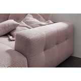 thumbnail of KAWOLA Sofa MIKA Ecksofa Cord rosa Longchair rechts