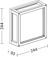 thumbnail of Discovery Außenleuchte IP54 Braun, Aludruckguss, satiniertes Glas – Rossini