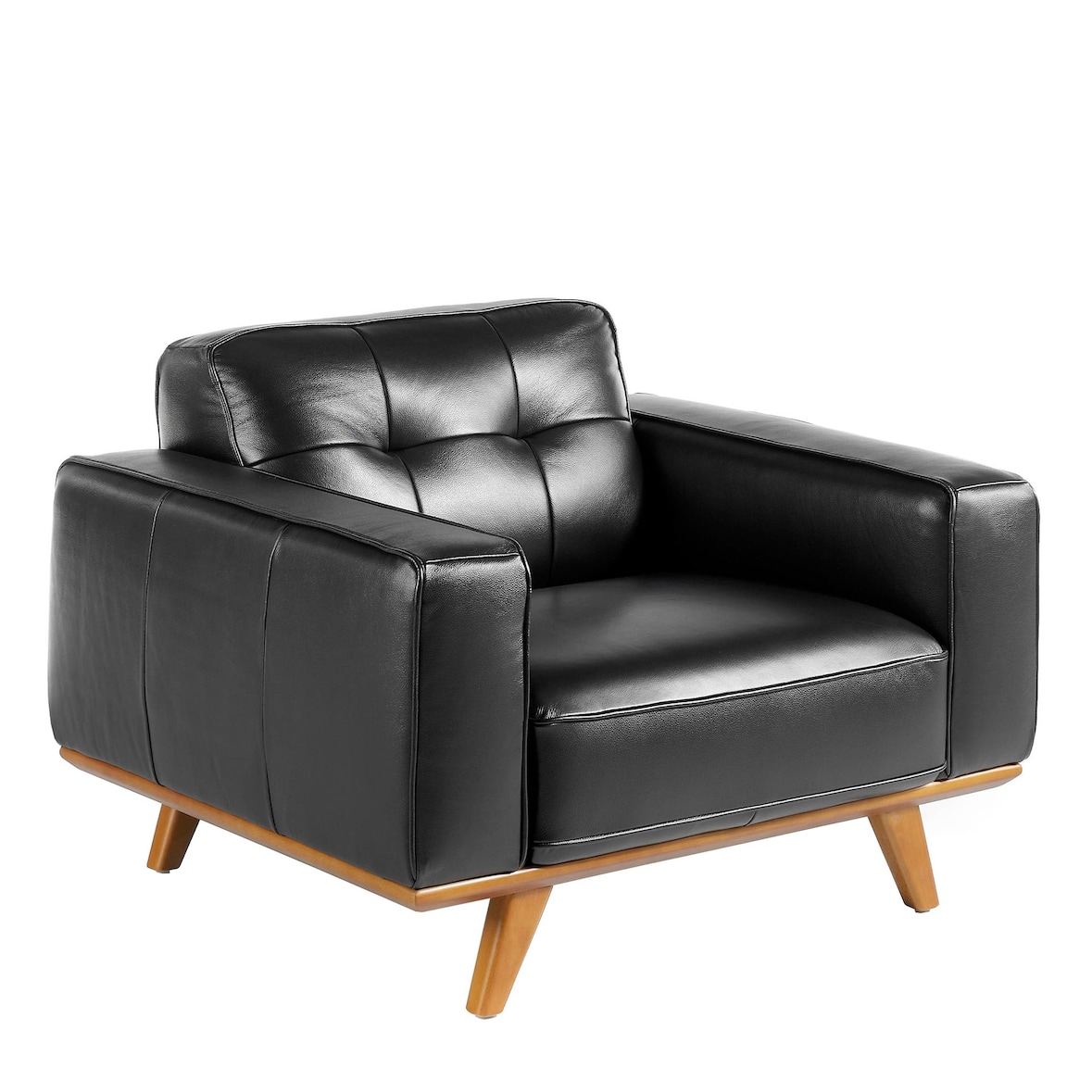 Angel Cerdá  Bancos de poltrona estofados em couro de vaca. Estrutura interna em madeira de pinho natural  5037C