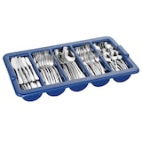 thumbnail of 180-tlg. Sparset SYLVIA, Edelstahl 18/0, enthält je 36 Menümesser, Menülöffel, Menügabeln, Kaffeelöffel, Kuchengabeln, 1 Behälter