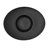 thumbnail of Bidasoa Fosil Ovaal Porseleinen Kombord Zwart 27,3x22,2x5,7 cm