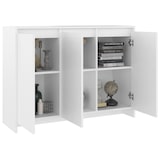 thumbnail of vidaXL Dressoir 102x33x75 cm bewerkt hout wit